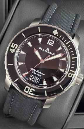  Blancpain Fifty Fathoms Grande Date 5050-12B30-B52A Titanium Unworn/Like New Condition Full Set 11/2025 