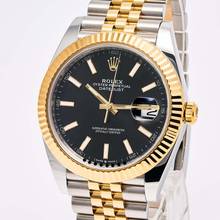 Thumbnail von Rolex Datejust 41 Black Steel Gold – 126333 – like NEW – 2020 Full Set