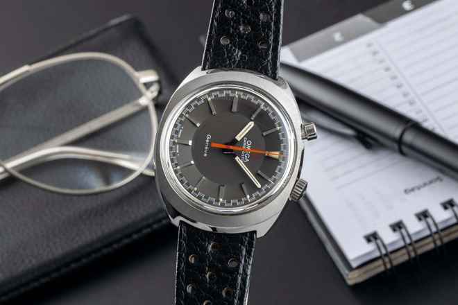  Omega Genève Chronostop Chronograph Handaufzug Herrenuhr 145.010 Vintage Klassiker 