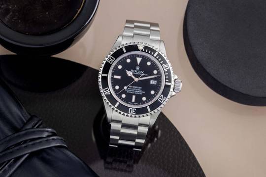  Rolex Sea-Dweller 4000 4000ft Oyster Stahl Automatik Ref. 16600 B&P 2008 Anker 