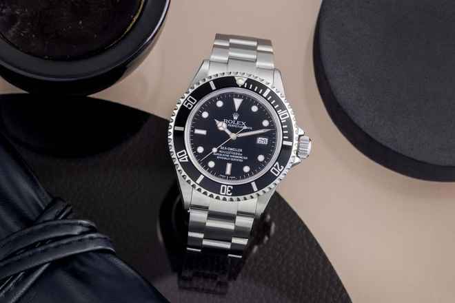  Rolex Sea-Dweller 4000 4000ft Oyster Stahl Automatik Ref. 16600 B&P 2008 Anker 