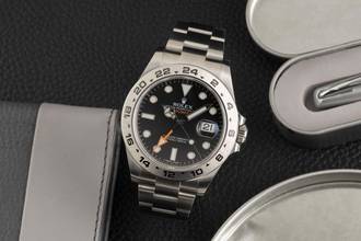 Thumbnail von Rolex Explorer II Black Dial Edelstahl Automatik Herrenuhr Ref. 216570 B&P 2016
