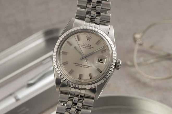  Rolex Datejust 36 Silver Dial Oyster Edelstahl Automatik Ref. 1603 Klassiker 