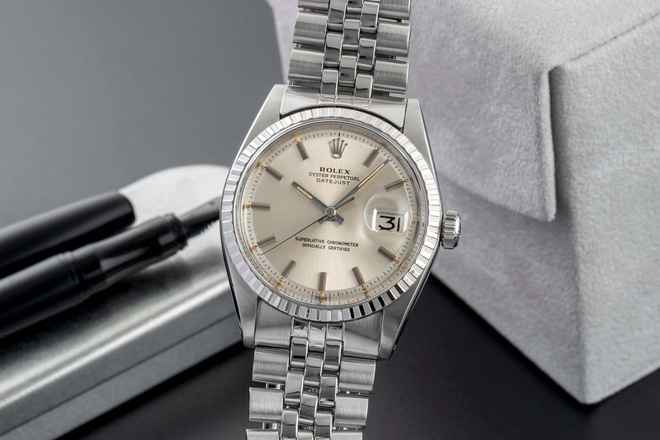  Rolex Datejust 36 Silver Dial Oyster Edelstahl Automatik Ref. 1603 Vintage 