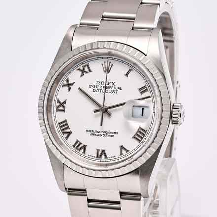  Rolex Datejust 36 White Roman Dial – 16220 – like NEW 