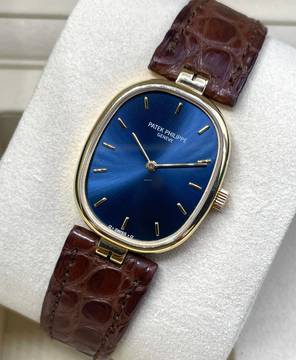  Patek Philippe Ellipse d'Or Yellowgold 18KT. Top Condition 23x28mm hand winding 
