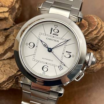 Cartier Pasha C Pasha C Edelstahl - FULLSET 2008 deutsch - Ref. W31074M7