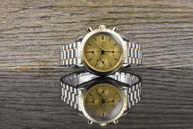  Omega Speedmaster Date 39 Automatik TOP VINTAGE Steel / Gold 