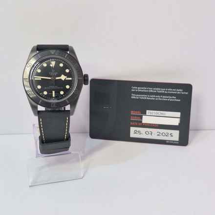 Tudor Black Bay Seramik 41mm Açık Kasa Arka Otomatik Tam