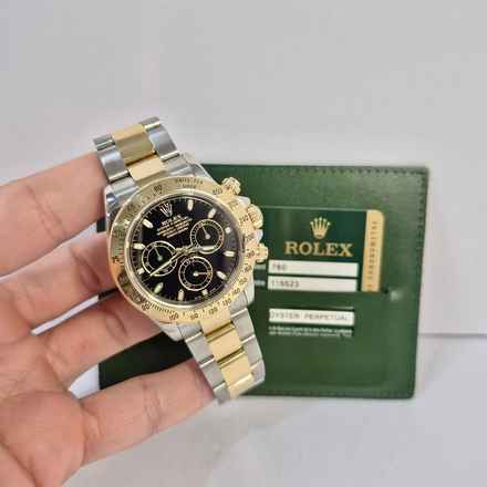Rolex Daytona Altın ve Çelik Siyah Kadran 40mm Otomatik Tam