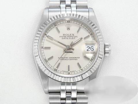 Rolex Datejust 31 31mm Stahl Weissgold 750 1999 Lc100 Automatik Stainless Steel 18kt White Gold Damen Jubilé-band Chronometer Oyster