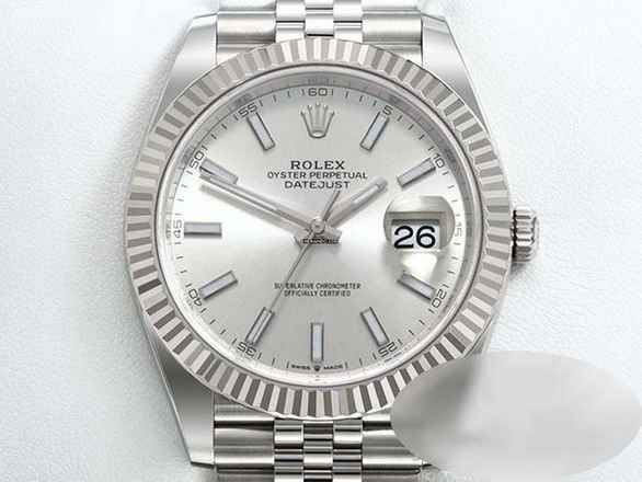  Rolex Datejust 41 126334 2022 Edelstahl Weissgold 750 Automatik Stahl Stainless Steel 18kt White Gold Jubilé-band Chronometer Oyster 