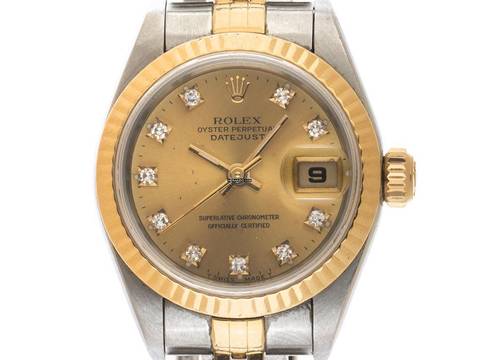 Rolex Lady-Datejust Diamanten Ref.69173 Bj.1991 Box&Beschreibung Original Vintage Unpoliert Datejust Lady Diamanten