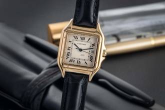 Thumbnail von Cartier Panthère 18K (0,750) Gelbgold Damenuhr Ref. 8839 Klassiker