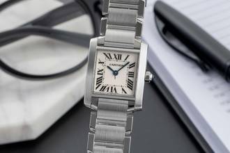 Thumbnail von Cartier Tank Française Lady Stahl Damenuhr Ref. W51008Q3