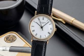 Thumbnail von Patek Philippe Calatrava 18K (0,750) Gold Automatik Herrenuhr Ref. 3802/100