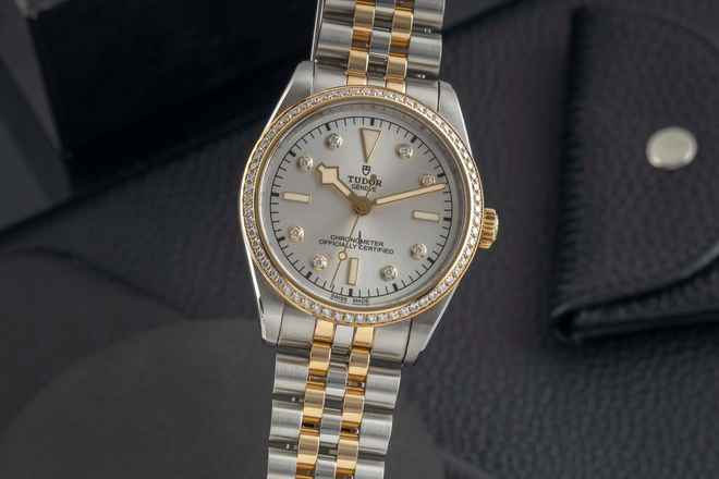  Tudor Black Bay One Stahl/Gold Diamanten Automatik Herrenuhr 79653-0007 B&P 