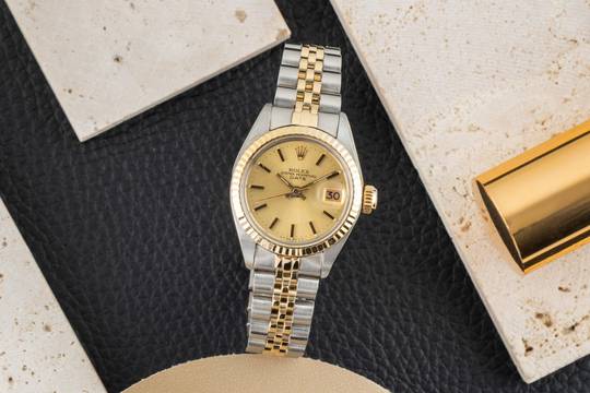 Rolex Oyster Perpetual Lady Date Stahl / Gold Automatik Damenuhr Ref. 6917 Vintage