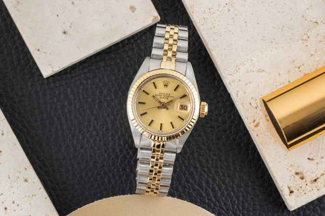  Rolex Oyster Perpetual Lady Date Stahl / Gold Automatik Damenuhr Ref. 6917 Vintage 