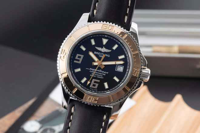 Breitling Superocean 44 Steel / Gold Automatic Date Ref. C1739112/BA77 B&P