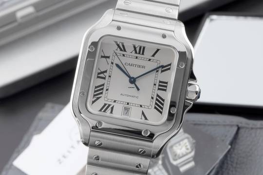Cartier Santos de Cartier Stahl Automatik Herrenuhr Ref. WSSA0009