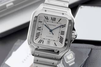 Thumbnail von Cartier Santos de Cartier Stahl Automatik Herrenuhr Ref. WSSA0009