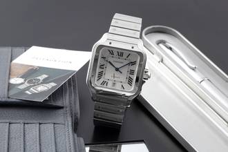 Thumbnail von Cartier Santos de Cartier Stahl Automatik Herrenuhr Ref. WSSA0009