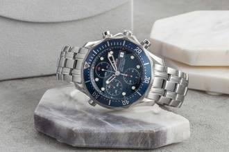 Thumbnail von Omega Seamaster Diver 300 M Chronograph Stahl Automatik Ref. 2225.80.00 B&P