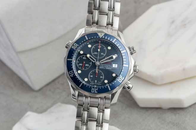 Omega Seamaster Diver 300 M Chronograph Çelik Otomatik Ref. 2225.80.00 B&P