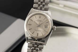 Thumbnail von Rolex Datejust 36 Silver Dial Stahl / Weissgold Automatik Herrenuhr Ref. 1601