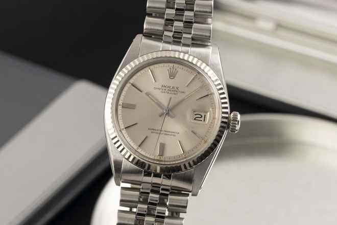 Rolex Datejust 36 Gümüş Kadran Çelik / Beyaz Altın Otomatik Erkek Saatı Ref. 1601