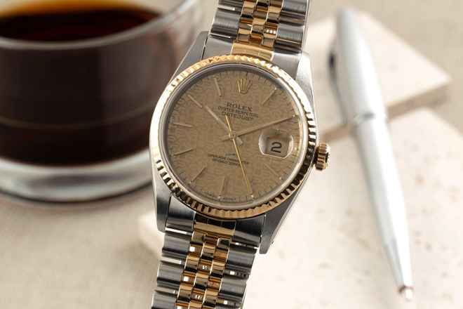 Rolex Datejust 36 Çelik / Altın Bilgisayar Kadran Otomatik Ref. 16233 Klasik Kutu