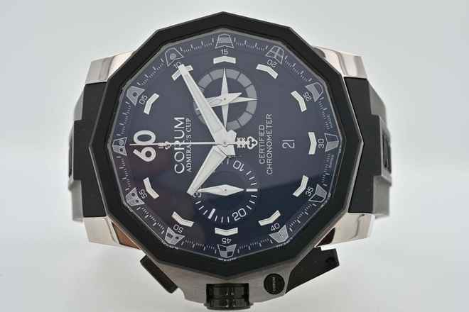  Corum Admiral's Cup Seafender 50 Chrono LHS Chronograph Diver Titanium LHS 753.231.06/0371 Limited 