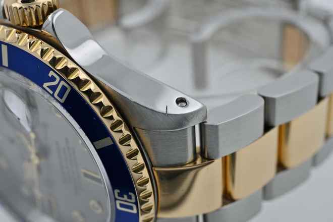 Rolex Submariner Date Çelik 18k Altın 16613 LC ABD Slate Serti Diamond Dial K-Series