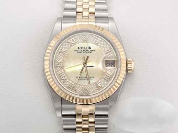  Rolex Datejust 31 31mm 1995 Stahl Gelbgold 750 Perlmutt Automatik Stainless Steel 18kt Yellow Gold Jubilé-band Chronometer Oyster 