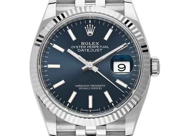  Rolex Datejust 36 Ref.126234 2026 Full Set Ungetragen Datejust Stahl 18kt Weißgold 