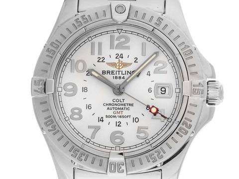 Breitling Colt GMT+ Ref.A32370 2002 original Box sehr gut Vintage Colt GMT