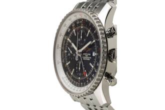 Thumbnail von Breitling Navitimer World GMT Kronograf Paslanmaz Çelik Otomatik Ref. A24322 B&P