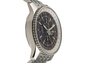 Thumbnail von Breitling Navitimer World GMT Kronograf Paslanmaz Çelik Otomatik Ref. A24322 B&P