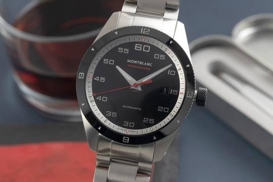 Montblanc Timewalker Otomatik Paslanmaz Çelik Erkek Saat Ref. 116060 Kutu & Belgeler