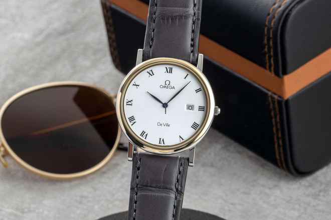 Omega De Ville Çelik / altın kaplama Kadın Quartz Saat Ref. 196.2379