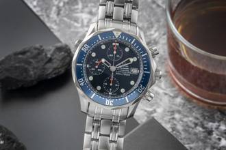 Thumbnail von Omega Seamaster Diver 300 M Chrono Diver Chronograph Automatik Titan Ref. 2298.80.00