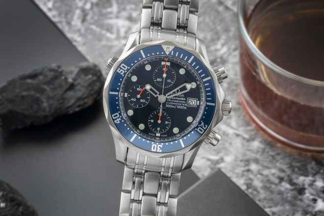 Omega Seamaster Diver 300 M Chrono Diver Chronograph Otomatik Titanyum Ref. 2298.80.00
