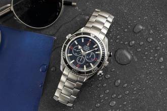 Thumbnail von Omega Seamaster Planet Ocean Chronograph Stahl Automatik Ref. 2210.51.00 B&P