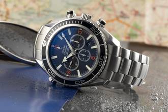 Thumbnail von Omega Seamaster Planet Ocean Chronograph Stahl Automatik Ref. 2210.51.00 B&P