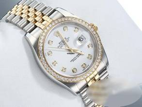 Thumbnail von Rolex Datejust 36 36mm 116243 2016 Stahl Gelbgold 750 Diamanten Automatik Gold