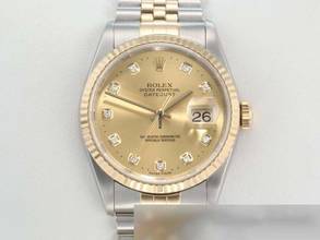 Thumbnail von Rolex Datejust 36 36mm 16233 2003 Stahl Gelbgold 750 Diamanten Automatik Stainless Steel 18kt Yellow Gold Jubilé-band Chronometer Oyster