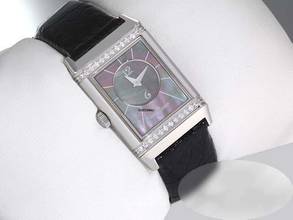 Thumbnail von Jaeger-LeCoultre Reverso Classic Medium Duetto 212.8.d4 Stahl Perlmutt Diamant Steel