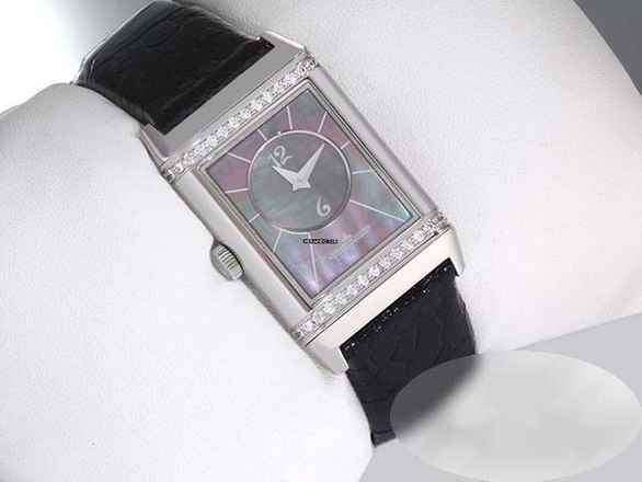  Jaeger-LeCoultre Reverso Classic Medium Duetto 212.8.d4 Stahl Perlmutt Diamant Steel 