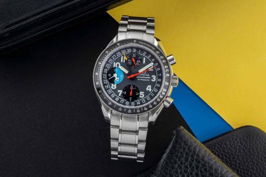 Omega Speedmaster Day Date Triple Date Chronograph Automatik Edelstahl Ref. 3520.53.00